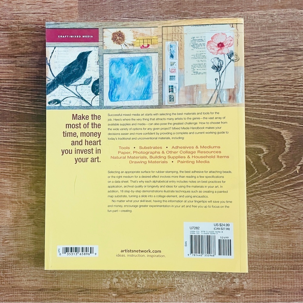 Mixed Media Handbook Softcover Craft Book Paperback - Picture 3 of 7